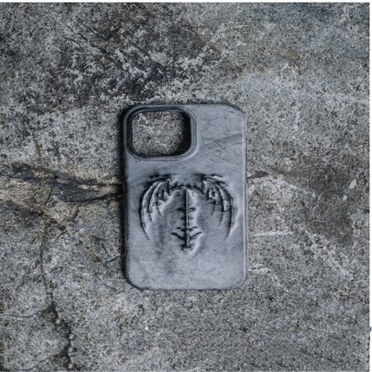 Retro Gothic Vampire Bat Wing Embossed Dark Style Phone Case