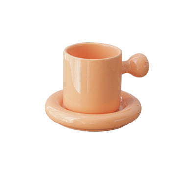 Creative Vitality Egg Yolk Cup Mug and Saucer Set