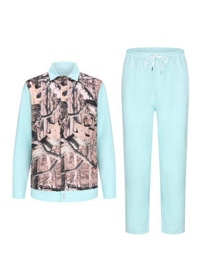 Ethnic Style Fashion Individual Casual Men's Suit