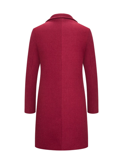 New Men's Mid-length Single Breasted Trench Coat Jacket