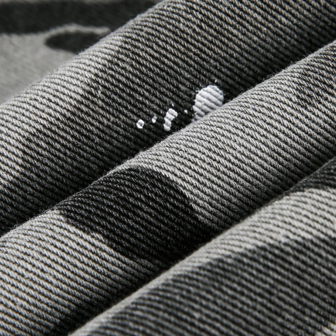 American Retro Loose Heavy Industry Distressed Camouflage Long Sleeve Shirt