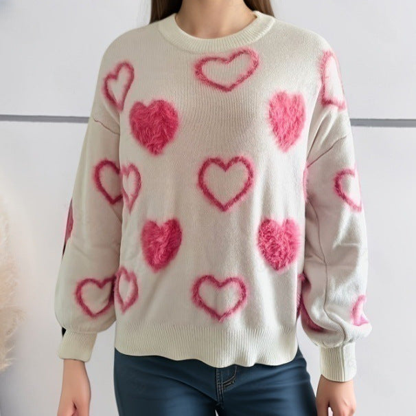 Embroidered Knitwear Crew-neck Pullover