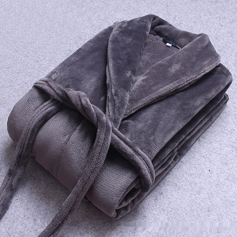 Coral Fleece Pajama Gowns For CouplesExtra Thick