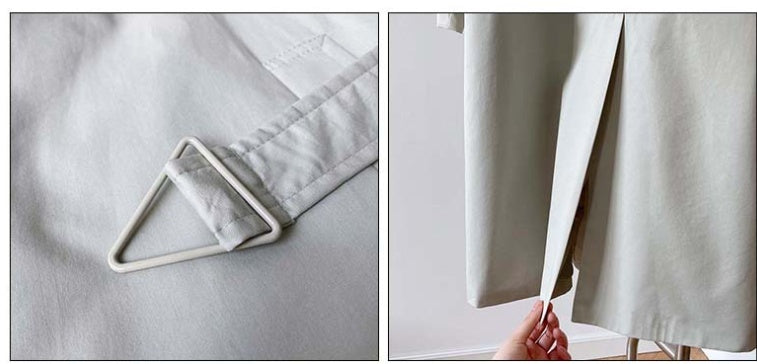 Temperament British Mid Length Over The Knee Windbreaker Women Loose Korean Style Jacket