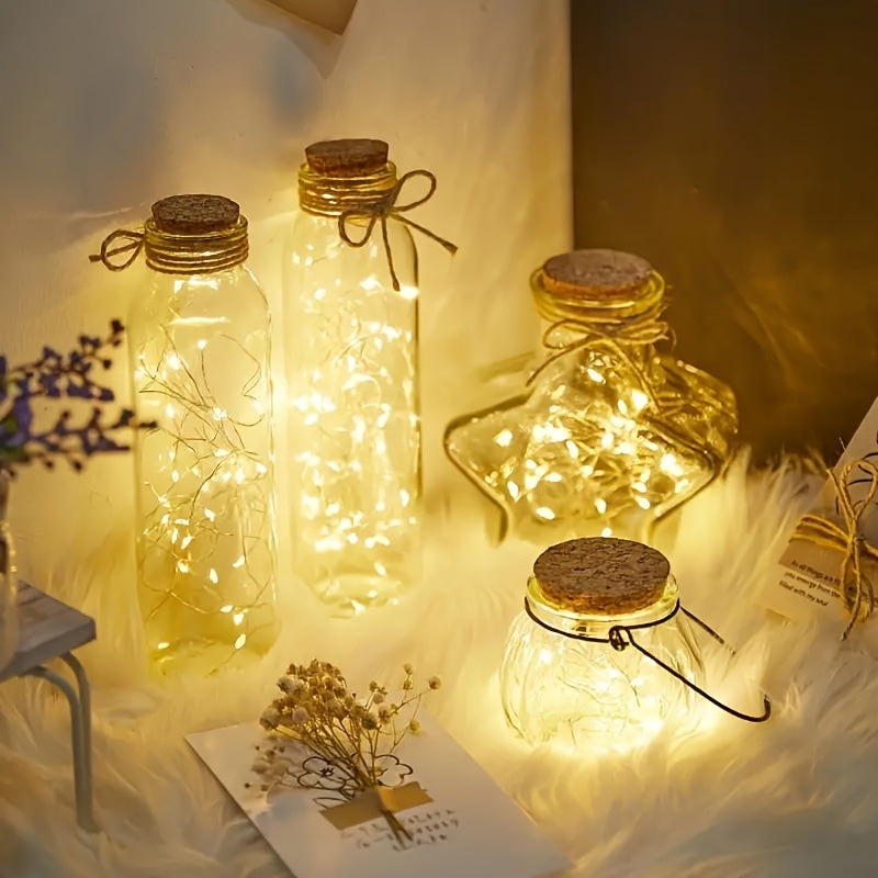 1pc String Lights Suitable for Bedroom, Party, Wedding, Christmas and Halloween Decoration Light 50/100LED