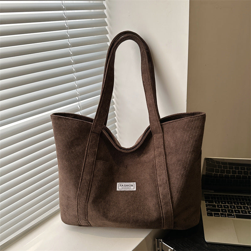 Large-capacity Corduroy Tote Bag For Women