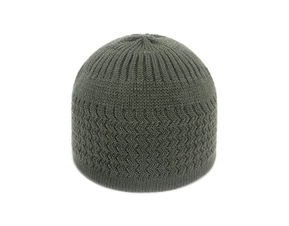 Autumn And Winter Hedging Knitted Wave Jacquard Neutral Dome Warm Woolen Toe Cap