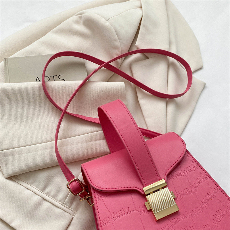 New All-match Shoulder Elegant Girls Crossbody Twist Lock Bag