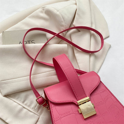 New All-match Shoulder Elegant Girls Crossbody Twist Lock Bag