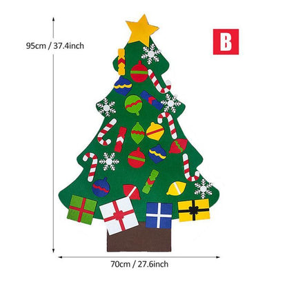 Felt Christmas Tree Or Snowman Holiday Decoration, Perfect For Homes, Classrooms, Offices, And Party Venues, Versatile Seasonal Decor, Festive Wall Art, Christmas Decorations, Best For Christmas, Ch