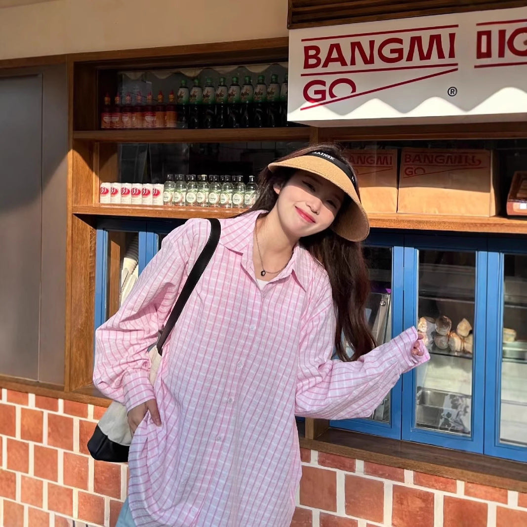 High-quality Plaid Shirt Casual Loose-fitting Versatile Outerwear With A Stylish Layered And Laid-back Vibe