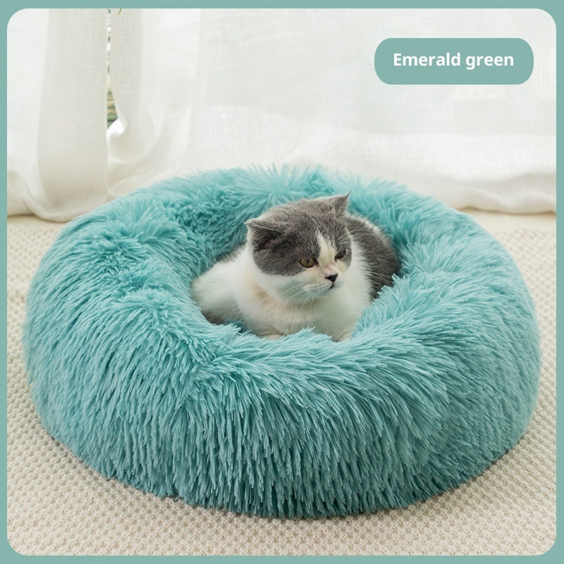 Cat Bed Dog Bed Plush Winter Warm Pet Supplies