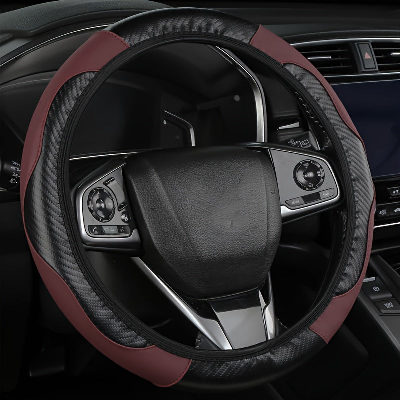 1pc Car Steering Wheel Cover, Universal 38.1 Cm Anti-Slip Car Steering Wheel Protector Cover Car Decor Accessories, No Inner Ring