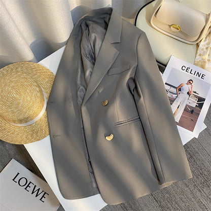 New High-end British Style French Texture Suit Jacket For Women
