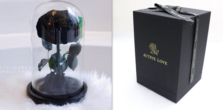 Glass Cover Tanabata Valentine's Day Immortal Rose Gift