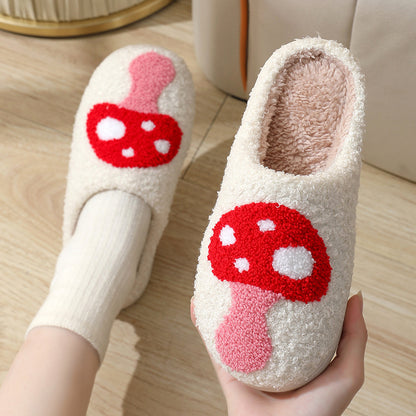 Cotton Slippers Women's Indoor Home Plush Warm Slippers
