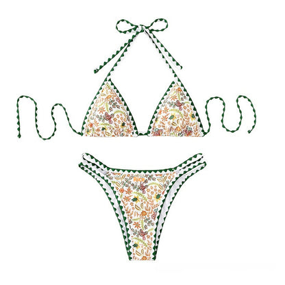 Bikini Sexy Halter Printed Swimsuit For Women