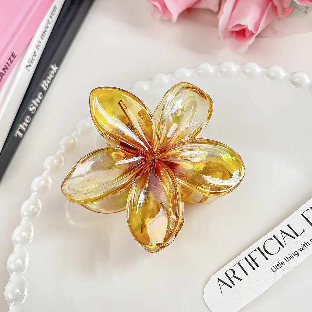 High Sense Plumeria Rubra Seaside Holiday Barrettes