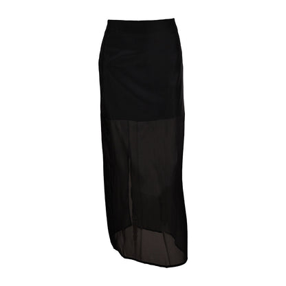 Designer-style Sheer High-waist Skirt For Women
