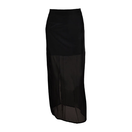 Designer-style Sheer High-waist Skirt For Women