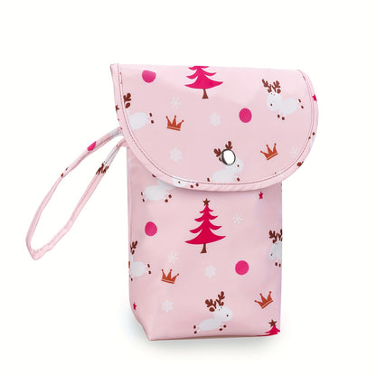 [Portable Diaper Storage for Youngsters] Portable Diaper Storage Bag for Youngsters - Durable Polyester, Ideal for Diapers & Wet Wipes