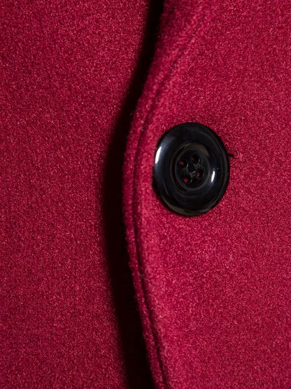 New Men's Mid-length Single Breasted Trench Coat Jacket