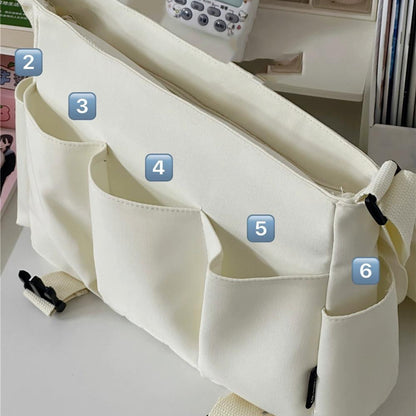 Japanese Ins Solid Color Large-capacity Crossbody Bag Women