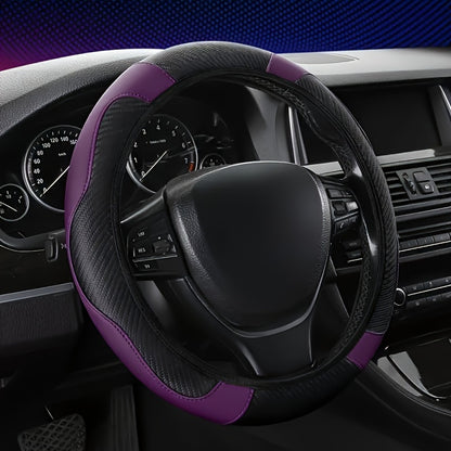 1pc Car Steering Wheel Cover, Universal 38.1 Cm Anti-Slip Car Steering Wheel Protector Cover Car Decor Accessories, No Inner Ring