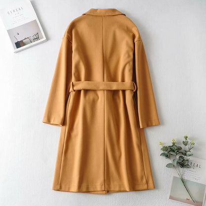 Woolen Woolen Coat Women's Mid-length Fashion Korean Style High-level Slim Slim Coat
