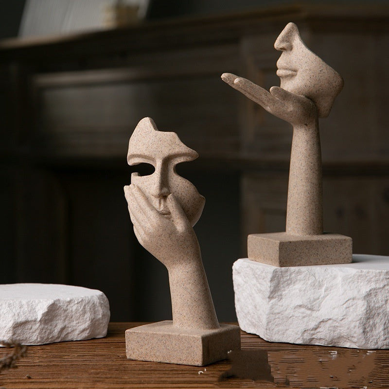 Büro-Wohnzimmer-Skulpturen