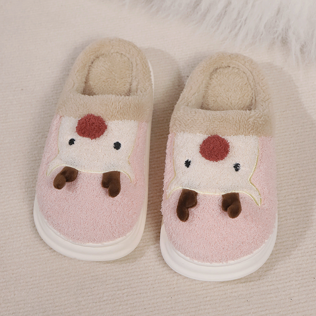 Cotton Slippers Cute Cartoon Indoor And Outdoor Warm Non-slip Comfort And Casual