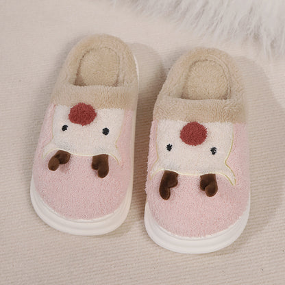 Cotton Slippers Cute Cartoon Indoor And Outdoor Warm Non-slip Comfort And Casual