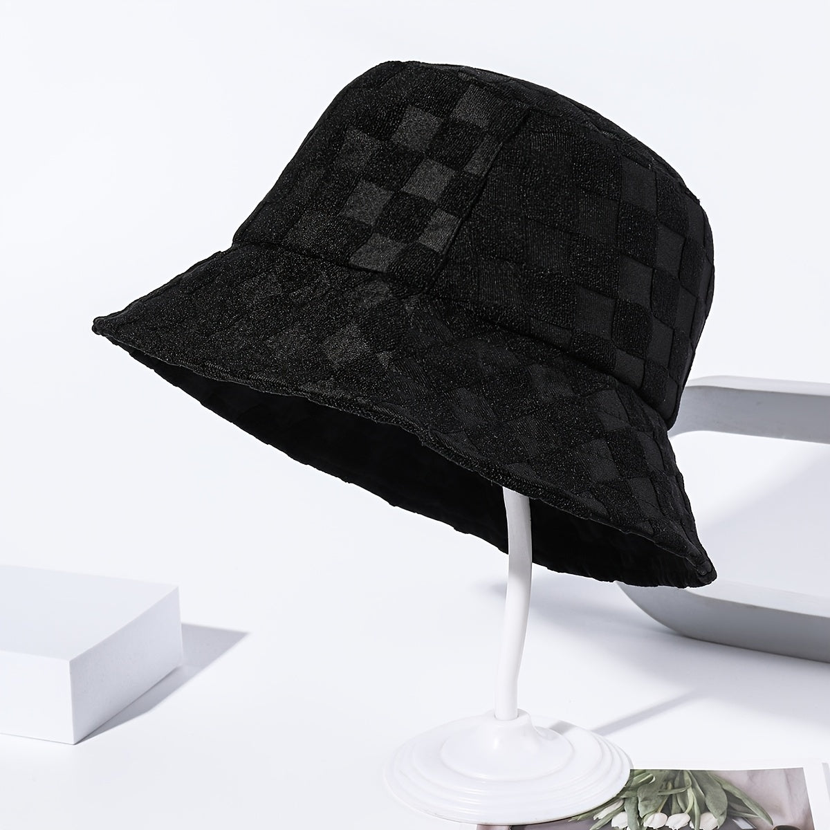 Premium Plaid Bucket Hat - Unisex Trendy Fisherman Cap | Breathable Cotton Casual Hat for Men & Women