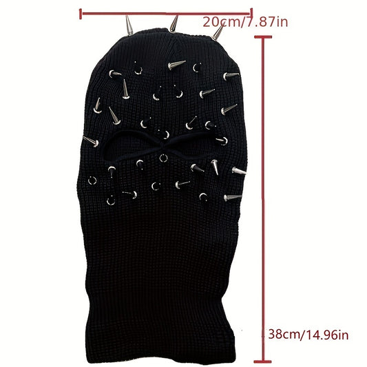 Premium Punk Balaclava Ski Mask - 3-Hole Knitted Face Cover for Winter Street Style