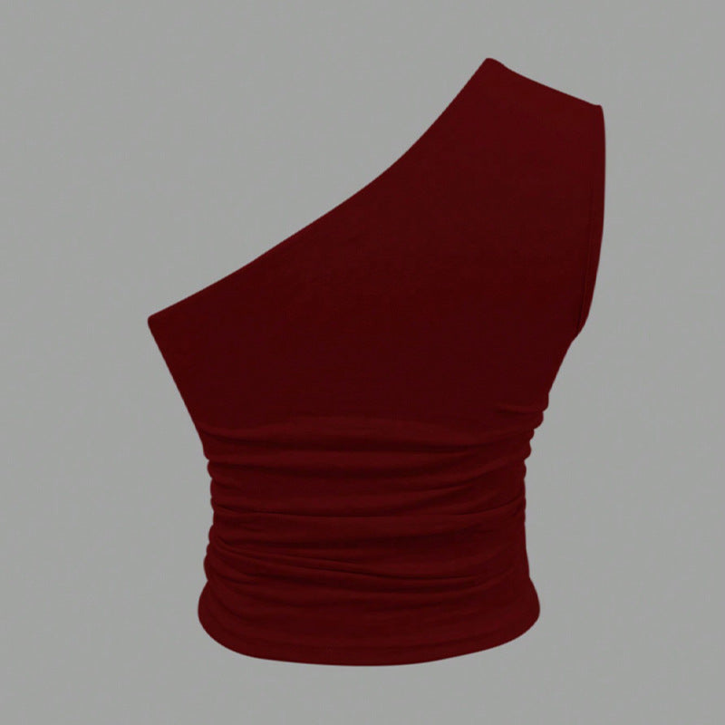 Summer European And American-style Sexy Off-shoulder Tops