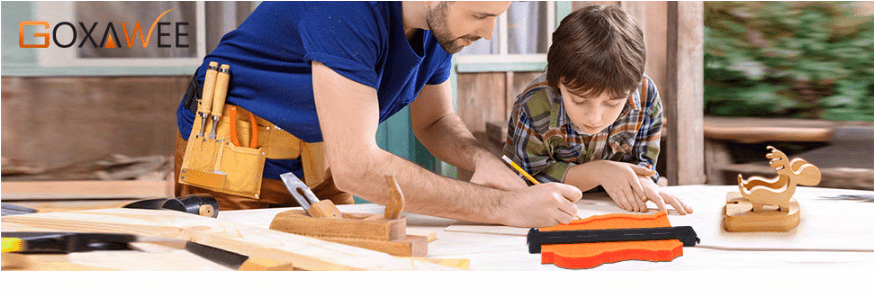 GOXAWEE Contour Gauge Profile Tool, 5Inch/10Inch Adjustable Lock, Precisely Copy Irregular Shape Duplicator For Flooring, Construction, Carpenter, DIY Handyman