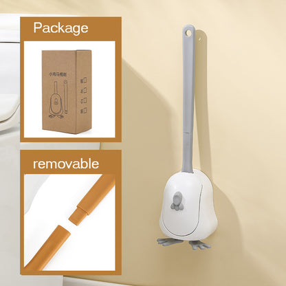 Rubber Head Toilet Brush Soft Non-slip Cleaning Brush Wall Hanging Floor Super Decontamination Bathroom Cleaning Tool