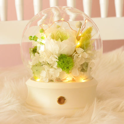 Teacher's Day Gift Simple Preserved Fresh Flower Bluetooth Speaker