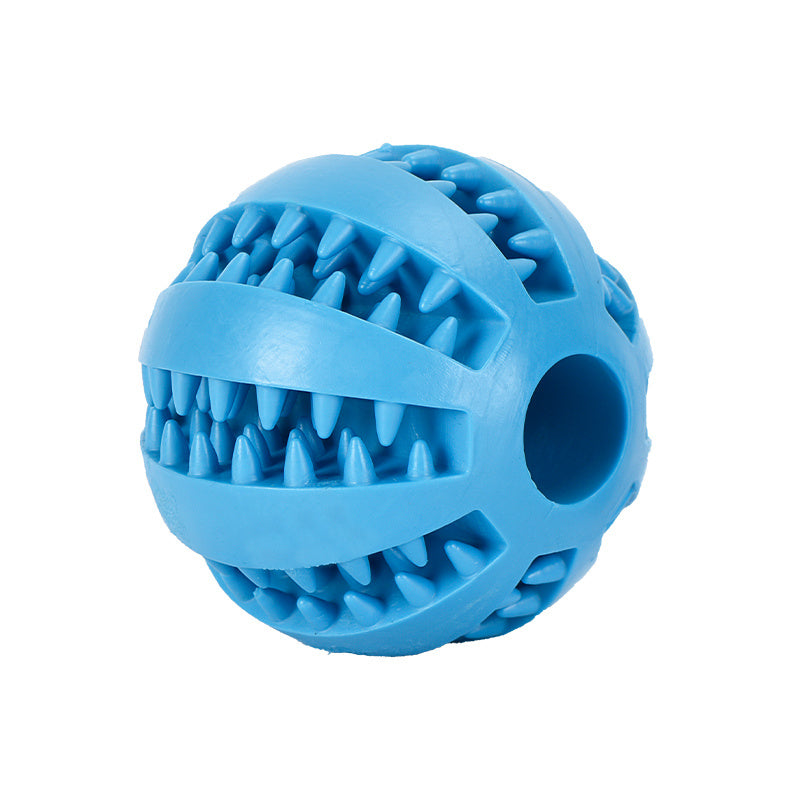Premium Dog Dental Chew Ball - Teeth Cleaning Toy for Plaque Removal | Non-Toxic Heavy-Duty Plastic | All Breed Sizes