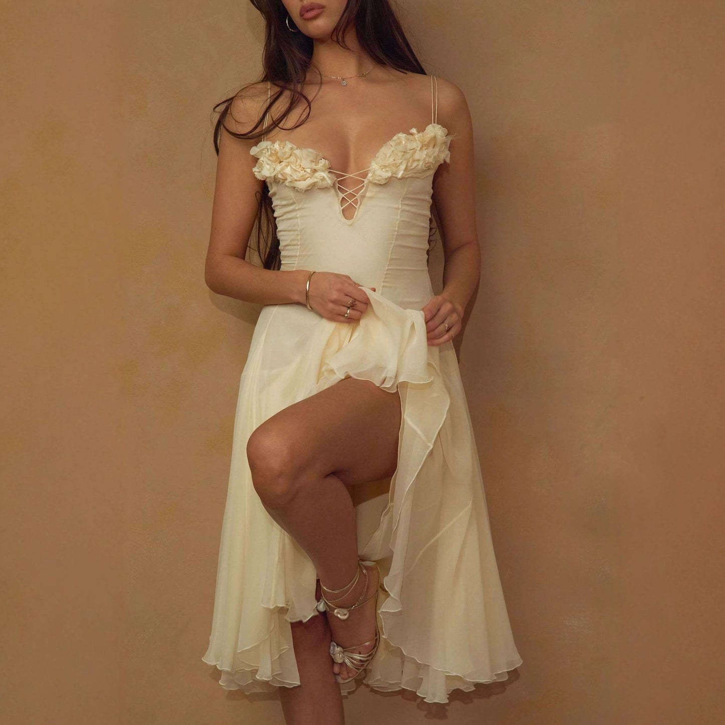 Women's Solid Color Loose And Versatile Camisole Dress
