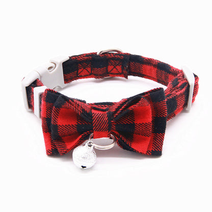 Cat Bell Collar Butterfly Bow Tie Pet Outing Optional Hand Holding Rope