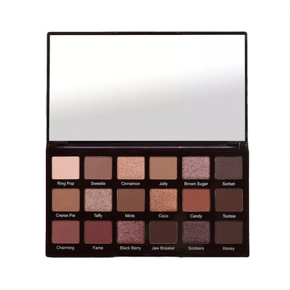 Desert Dusk Eyeshadow Palette, 18 Highly Pigmented Waterproof Matte Glitter Eye Shadows Makeup Cosmetics Tool