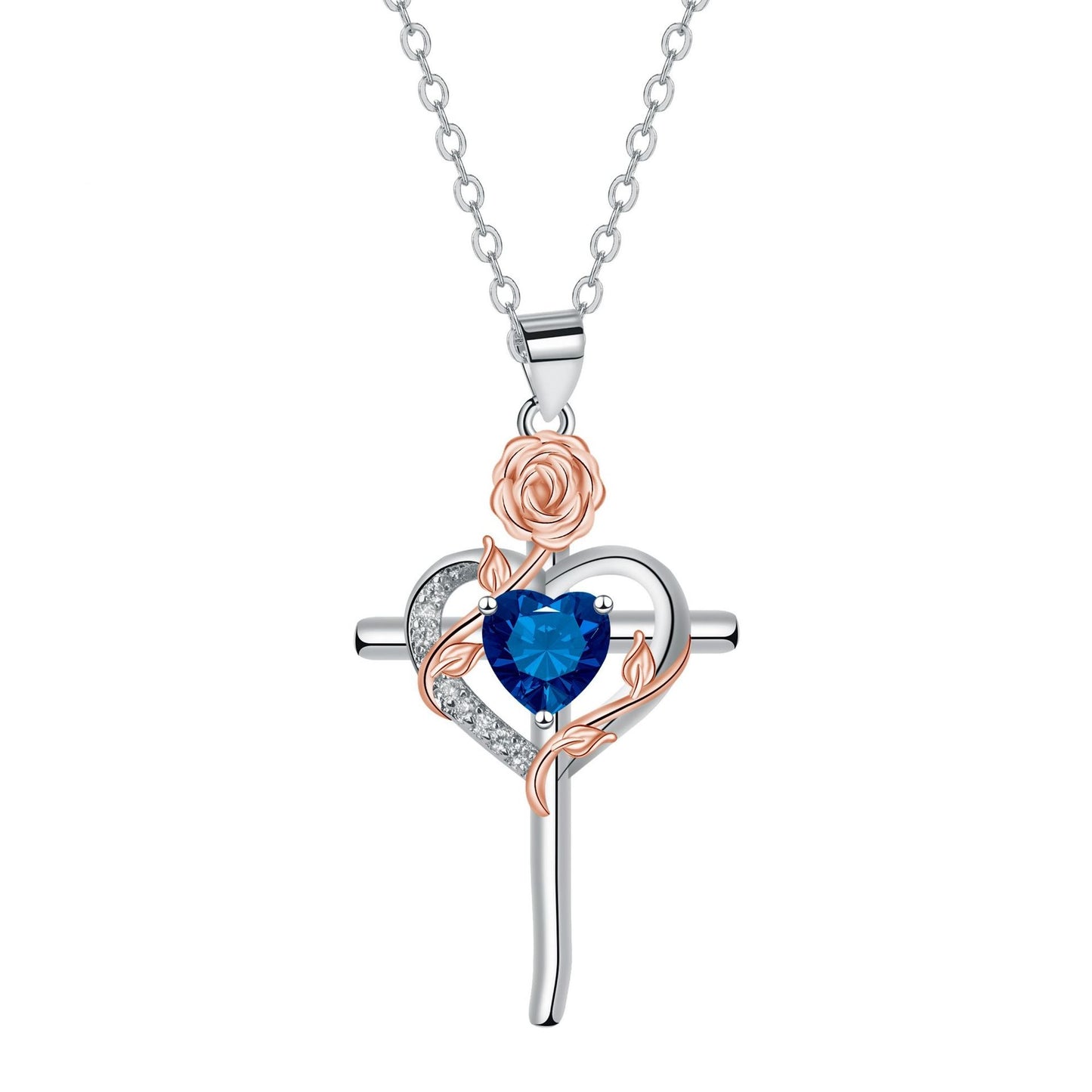 Cross Pendant Necklace Valentine's Day Gift