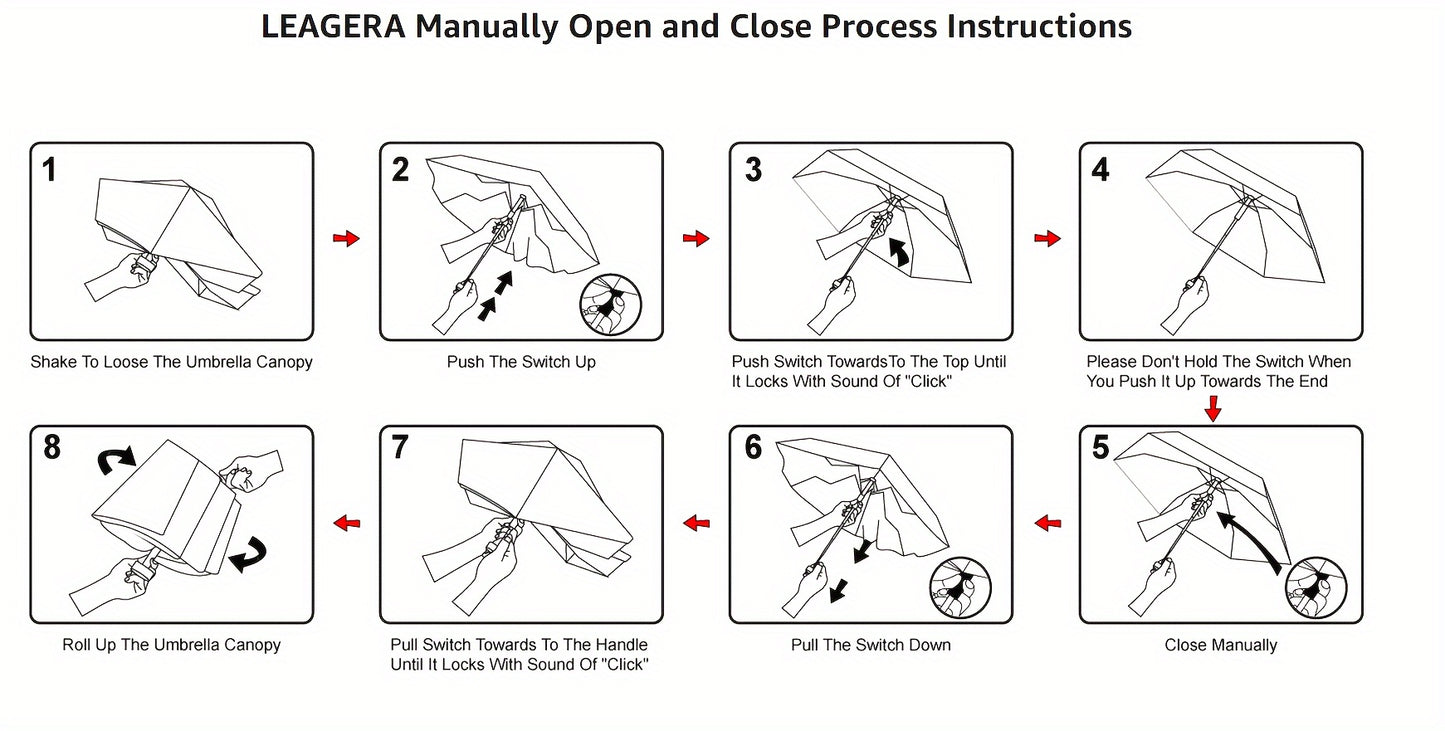 Premium Foldable Mini Pocket Umbrella - Compact Travel Umbrella with 6 Ribs | Lightweight Portable Rain Protection