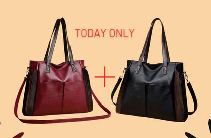 Fashionable Large Capacity Soft Leather Crossbody Bag
