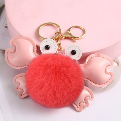 Cartoon Cute Crab Keychain Pendant