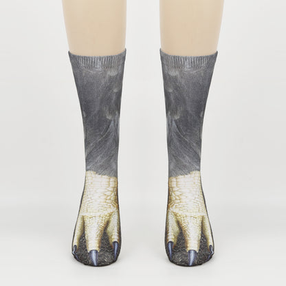 3D Animal Foot Print Socks Printed Socks