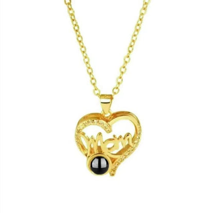 Letter Projection Mother's Day Love Gift Necklace
