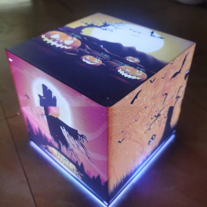 Halloween Pumpkin Ghost Atmosphere Decoration Lantern Box