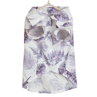 Hawaiian Style Beach Vacation Dog Clothes